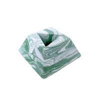 Porte savon "Cube" teinté vert 